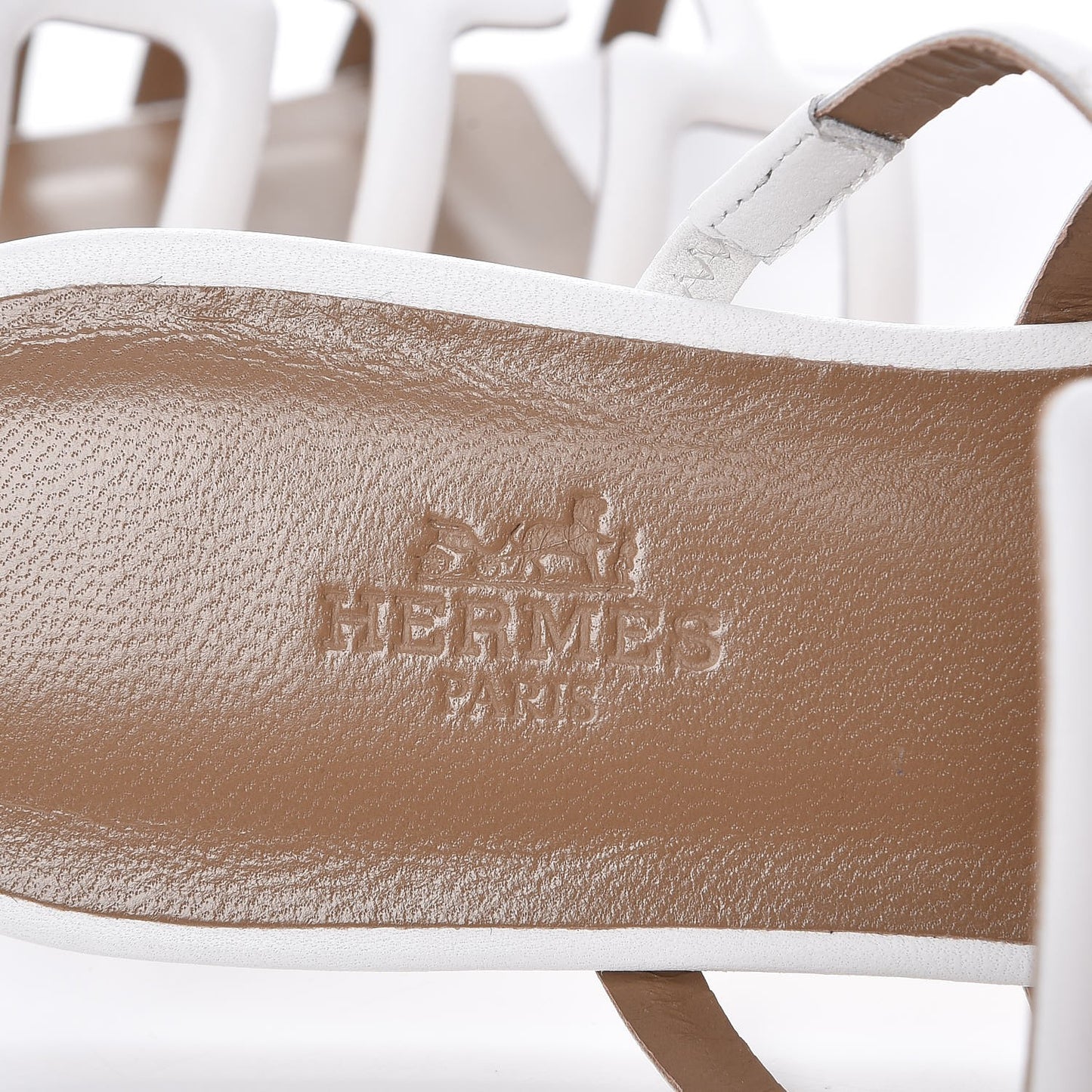 Nappa Calfskin Olympe Sandals 36 Blanc White
