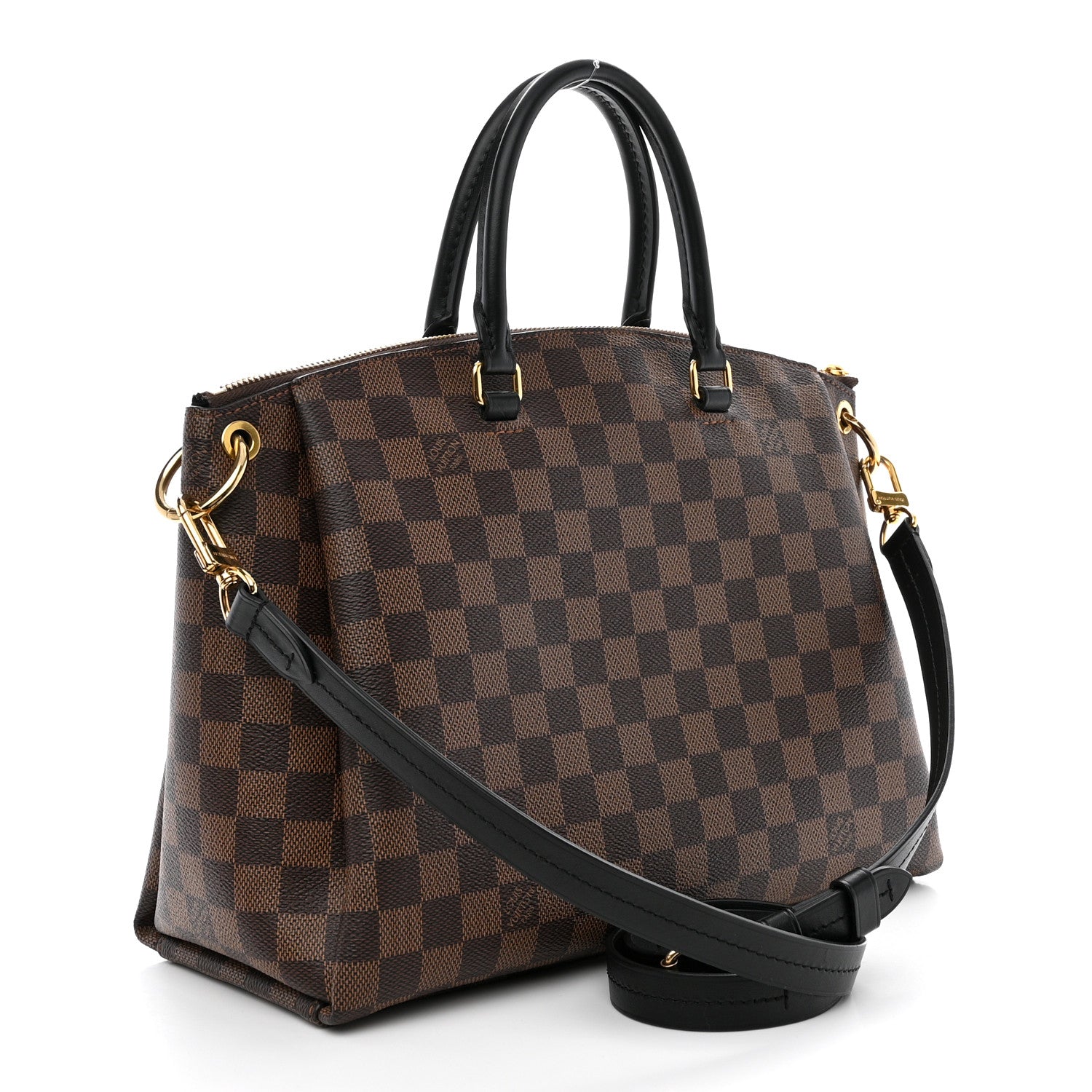 Louis Vuitton Damier Ebene Odeon Tote MM Black 3 of 10