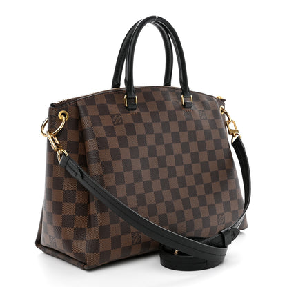 Louis Vuitton Damier Ebene Odeon Tote MM Black 3 of 10
