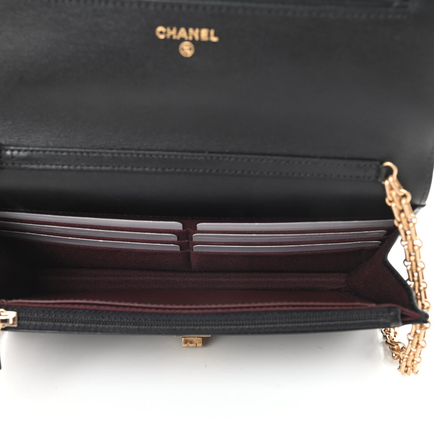 Chanel Aged Calfskin Quilted Reissue Wallet On Chain WOC Black 5 of 14