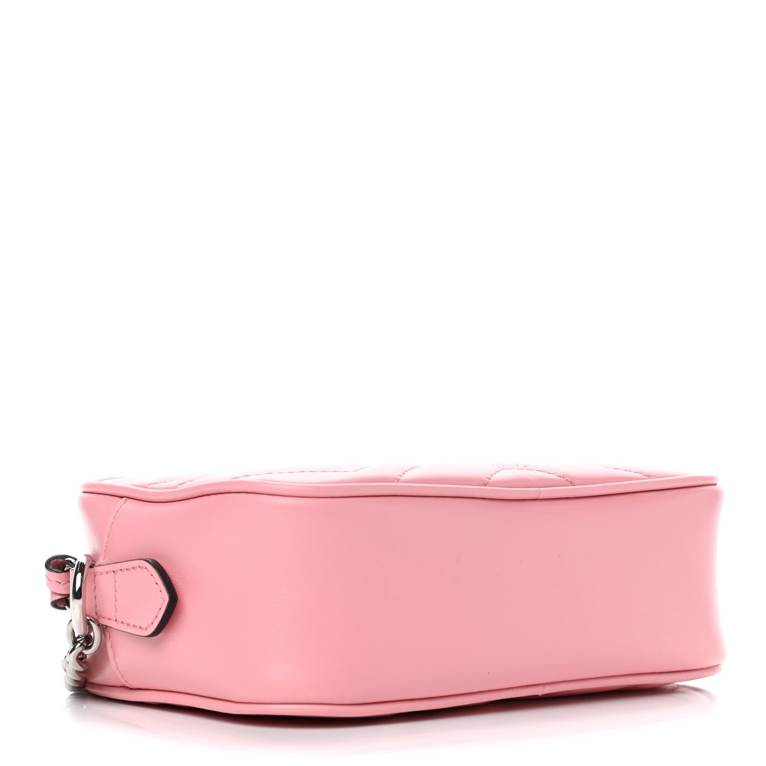 Gucci Calfskin Matelasse Mini GG Marmont Chain Shoulder Bag Wild Rose 3 of 4