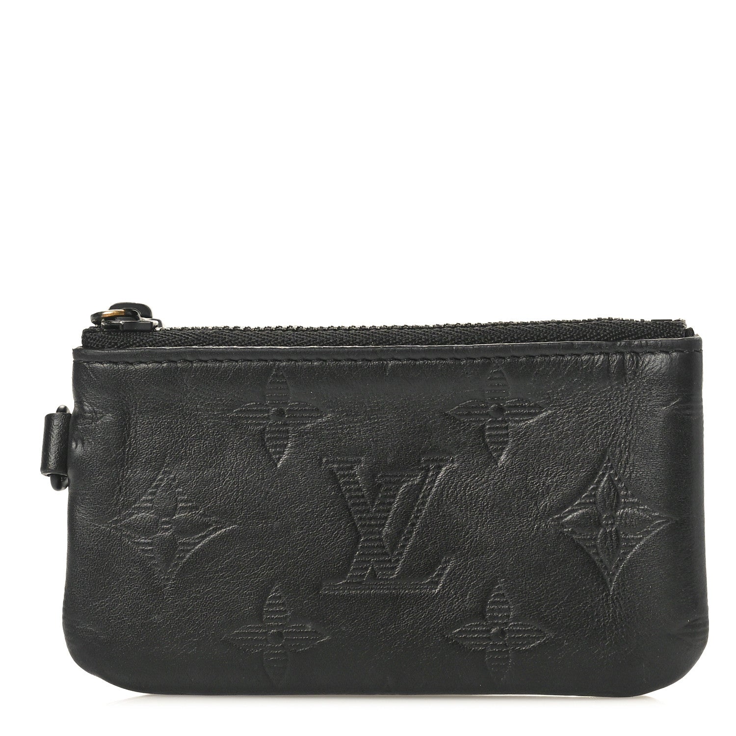Louis Vuitton Calfskin Monogram Shadow Key Pouch Black 1 of 7