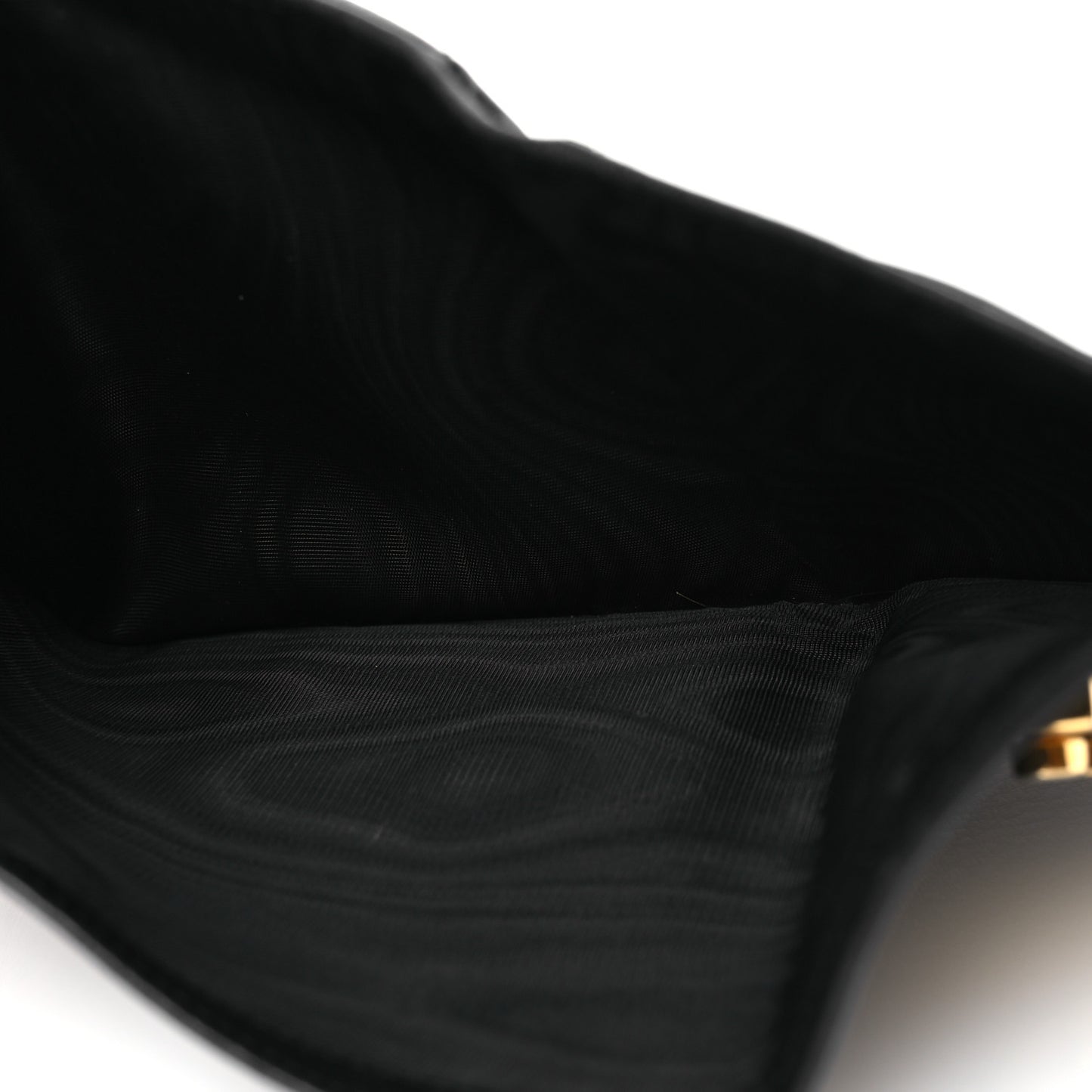 Vitello Daino Push Lock Flap Wallet Black