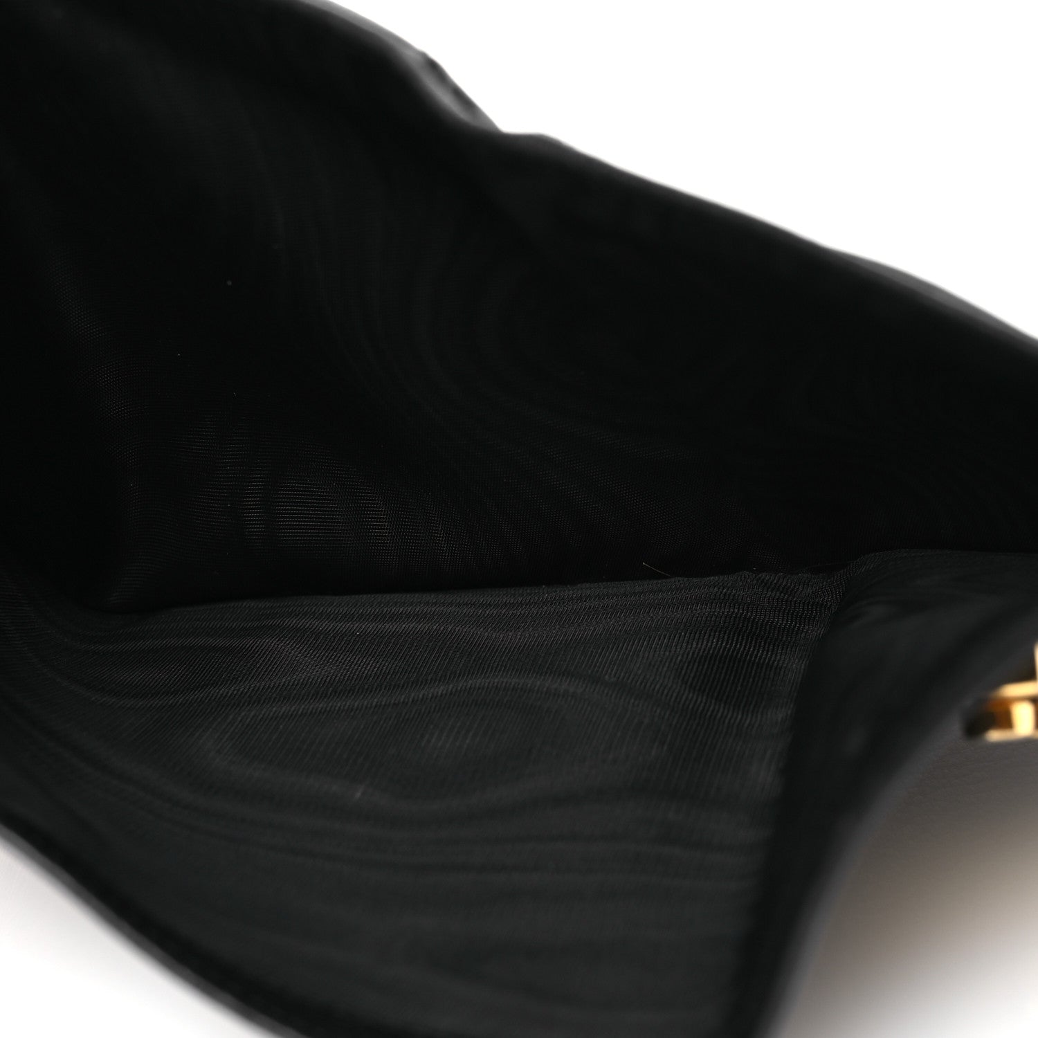 Prada Vitello Daino Push Lock Flap Wallet Black 6 of 12