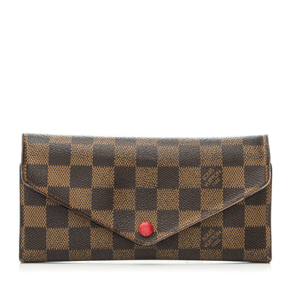 Louis Vuitton Damier Ebene Josephine Wallet Red 1 of 10