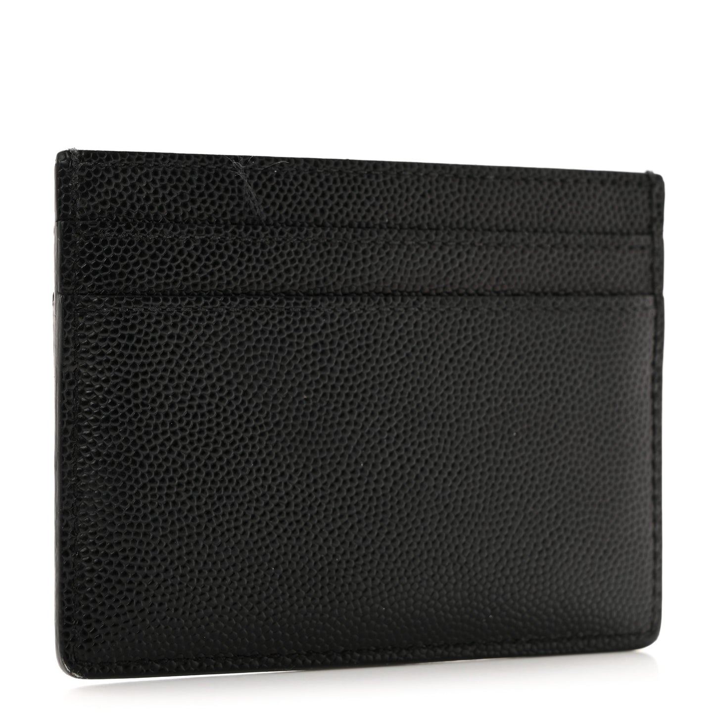 Grain De Poudre Monogram Credit Card Case Black