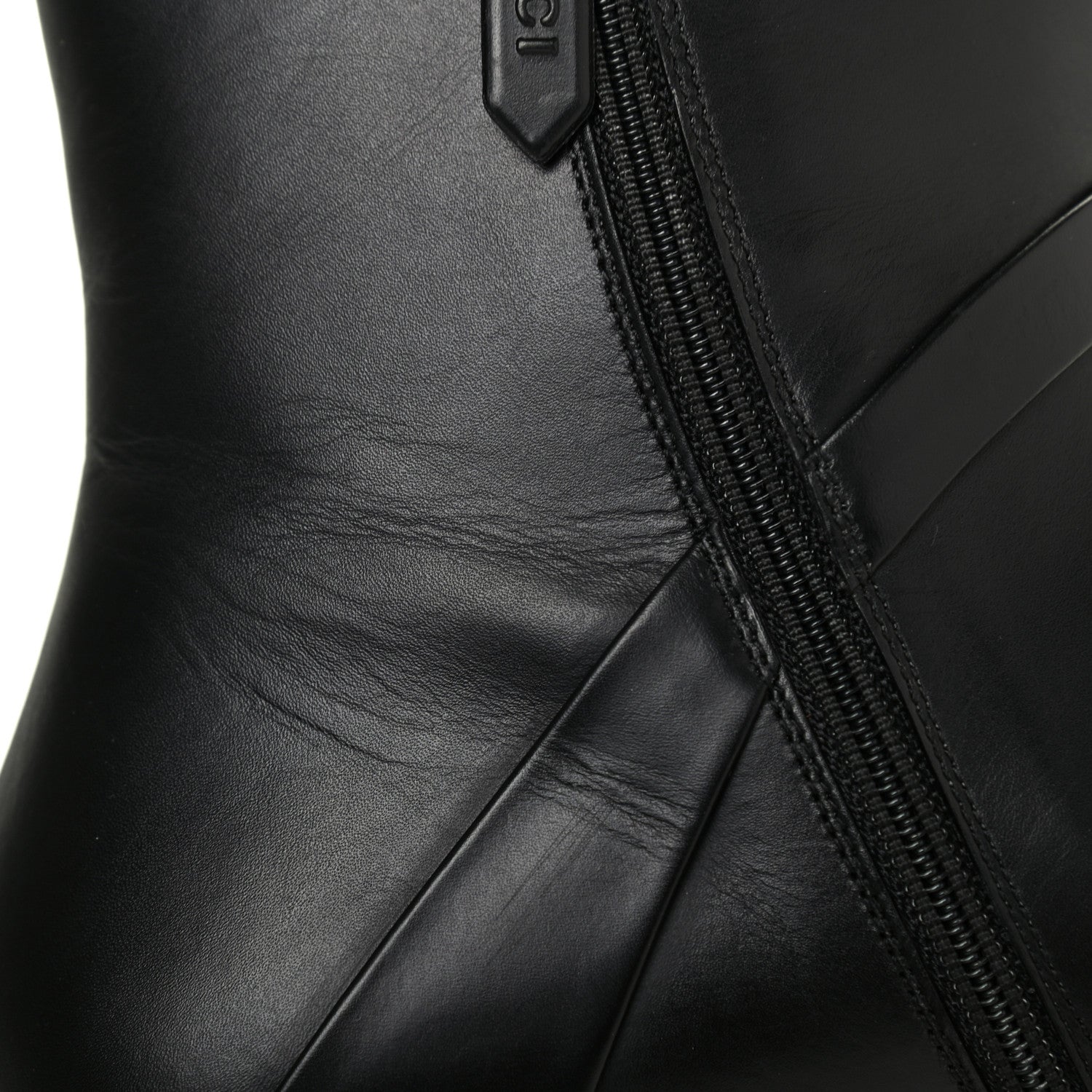 Gucci Calfskin Womens GG Ankle Boots 39 Black 10 of 11