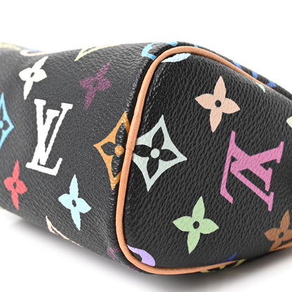 Louis Vuitton Monogram Multicolor Mini Sac HL Speedy Black 9 of 10