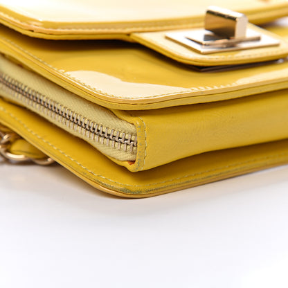 Chanel Patent Calfskin Mini Reissue Flap Yellow 8 of 17