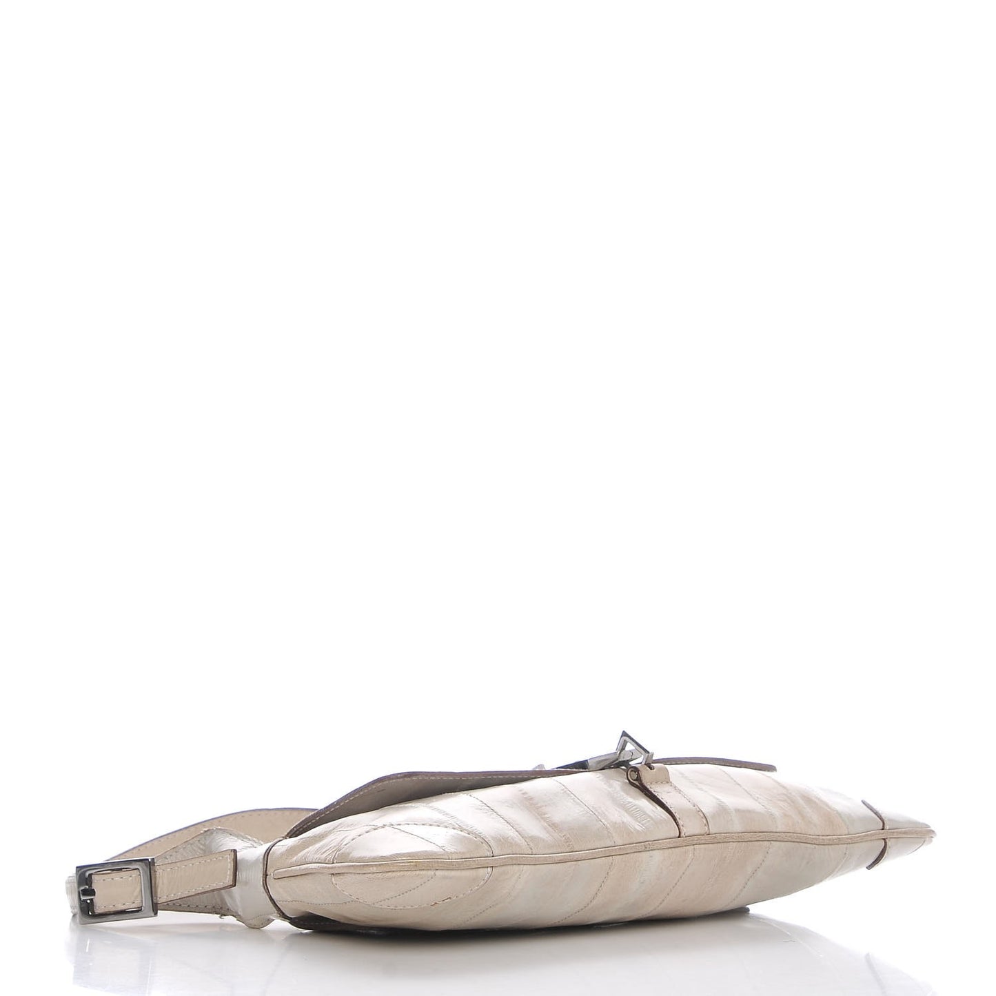 Eel Skin Exotic Jackie O Flap Bag Light Green