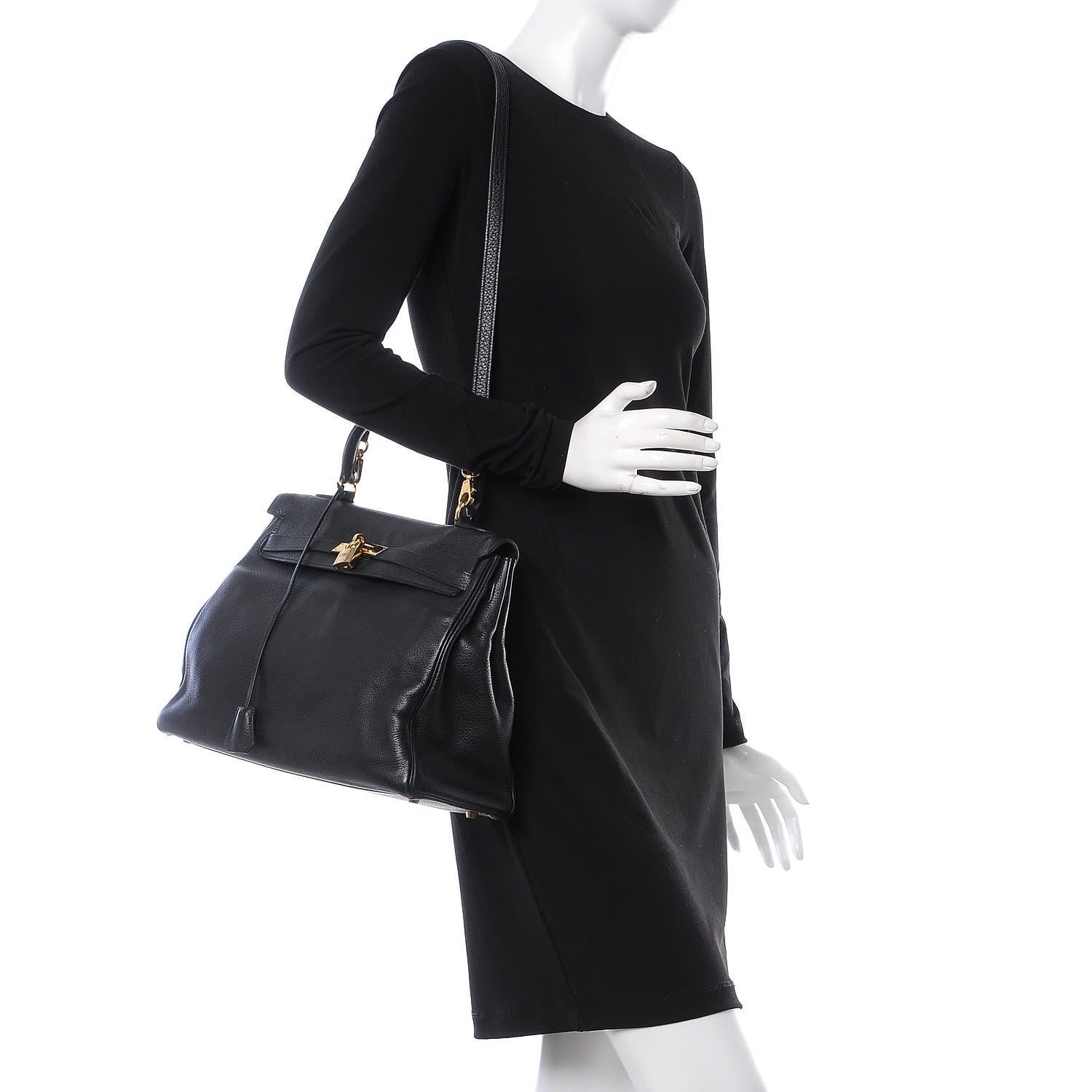 Hermes Ardennes Kelly Retourne 35 Black 2 of 13