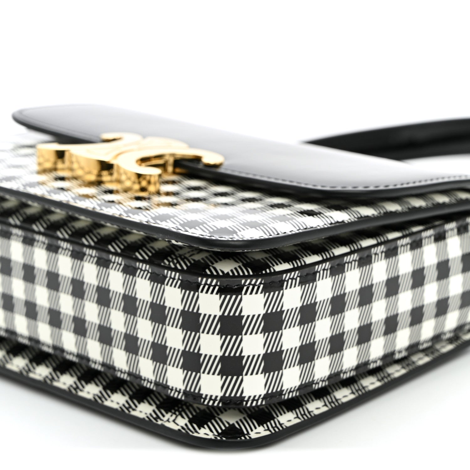 Celine Patent Teen Vichy Garance Black White 8 of 8