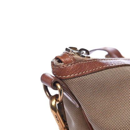 Prada Jacquard Logo Tote Corda Brandy 16 of 18