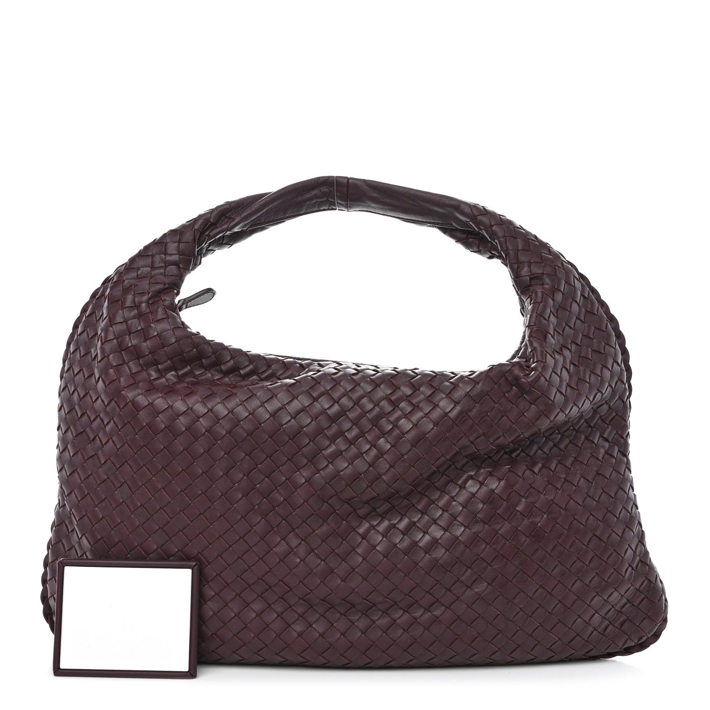 Nappa Intrecciato Veneta Hobo Aubergine
