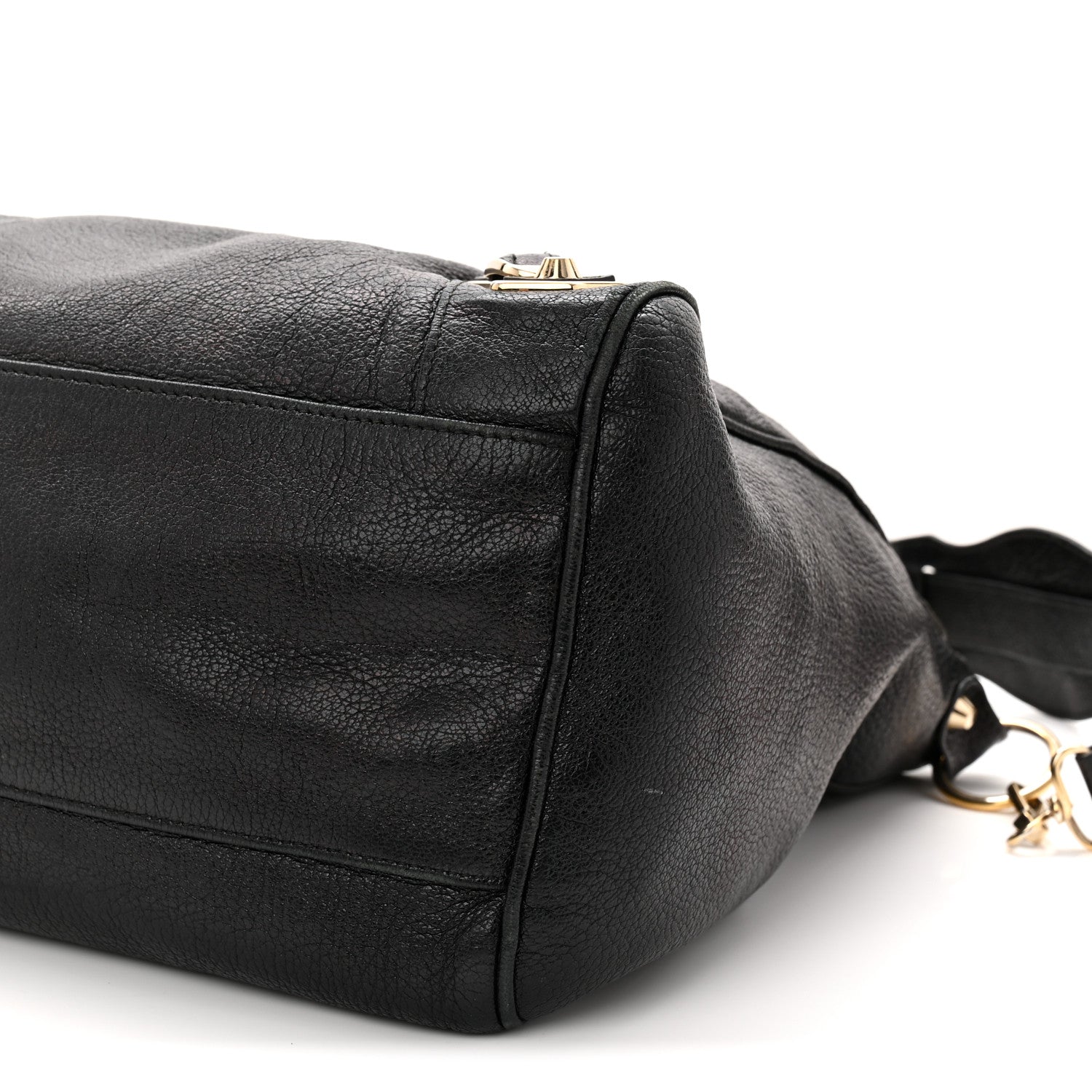 Balenciaga Chevre Gold Metallic Edge Hardware Velo Black 10 of 12