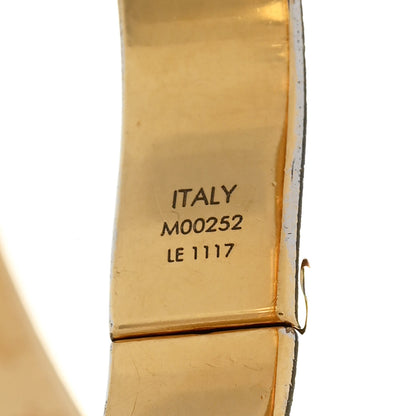 Louis Vuitton Brass Monogram Nanogram Cuff M Gold 5 of 6