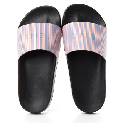 Givenchy Metallic Calfskin Logo Womens Pool Slide Sandals 36 Light Pink 5 of 12