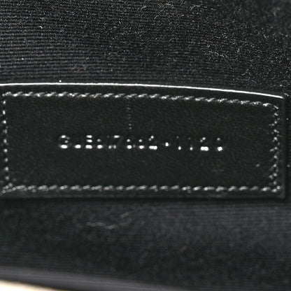 Saint Laurent Grain De Poudre Matelasse Chevron Monogram Envelope Clutch Blanc Vintage 7 of 9