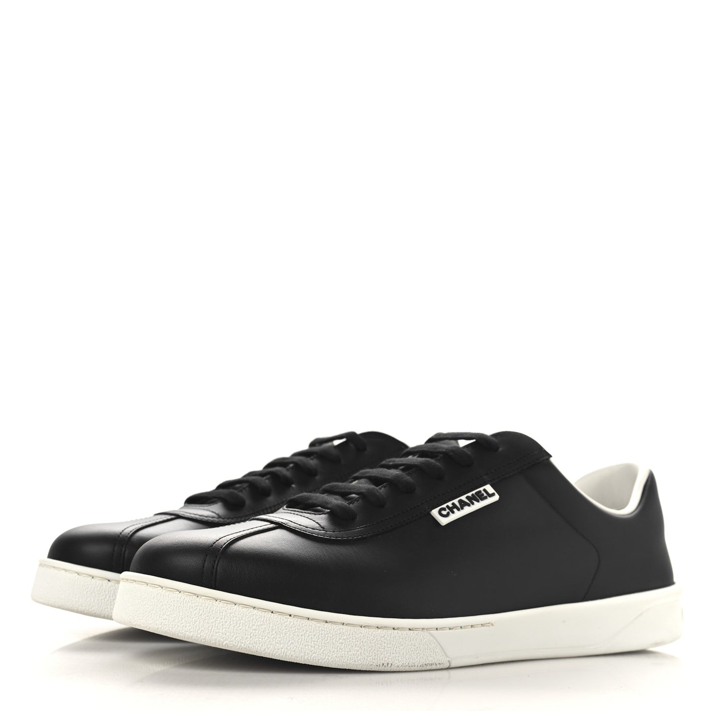 Calfskin CC Mens Sneakers 44 Black