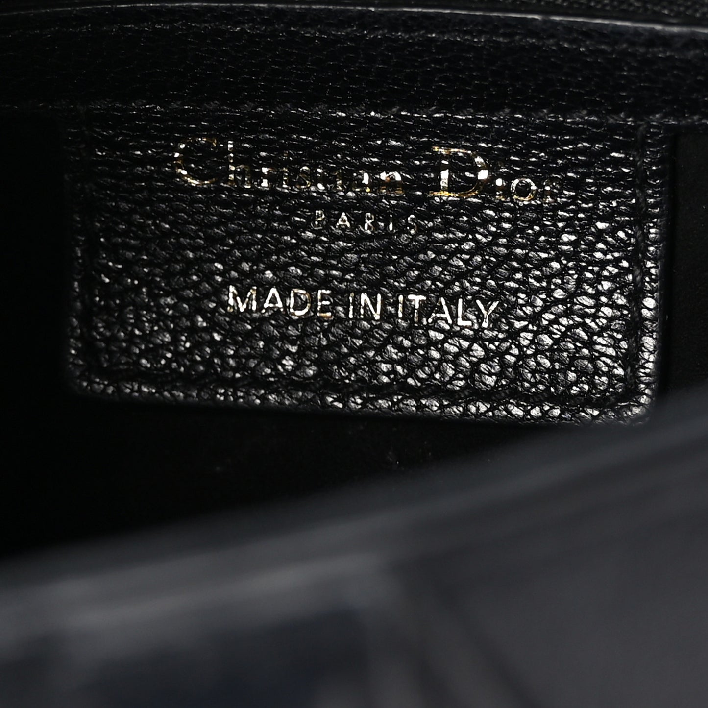 Shiny Goatskin Saddle Bag Black