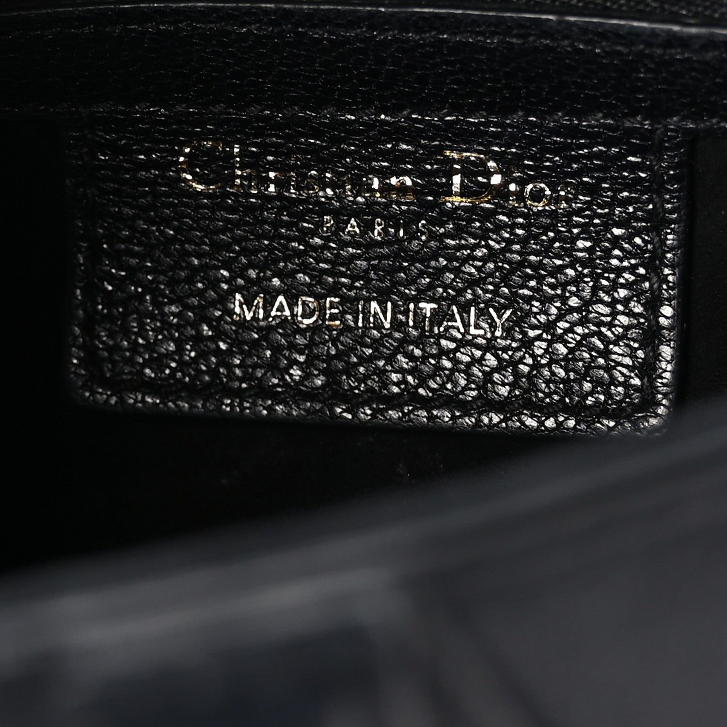 Christian Dior Shiny Goatskin Saddle Bag Black 6 of 10