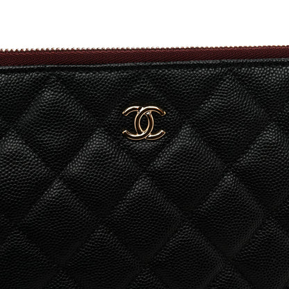 Chanel Caviar Quilted Medium Cosmetic Case Black 8 of 11