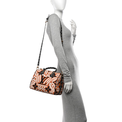 Louis Vuitton Monogram Giant Crafty Speedy Bandouliere 25 Creme Caramel 2 of 9