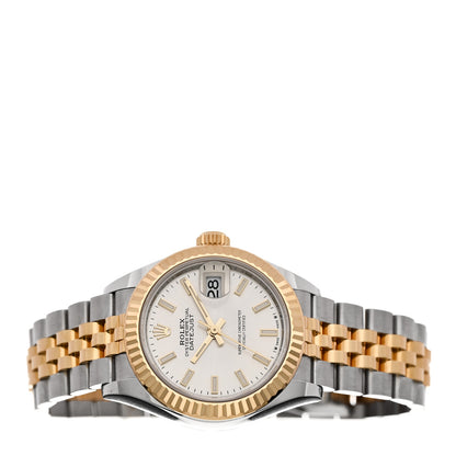 Rolex Stainless Steel 18K Yellow Gold 28mm Oyster Perpetual Datejust Watch Silver 279173 2 of 5