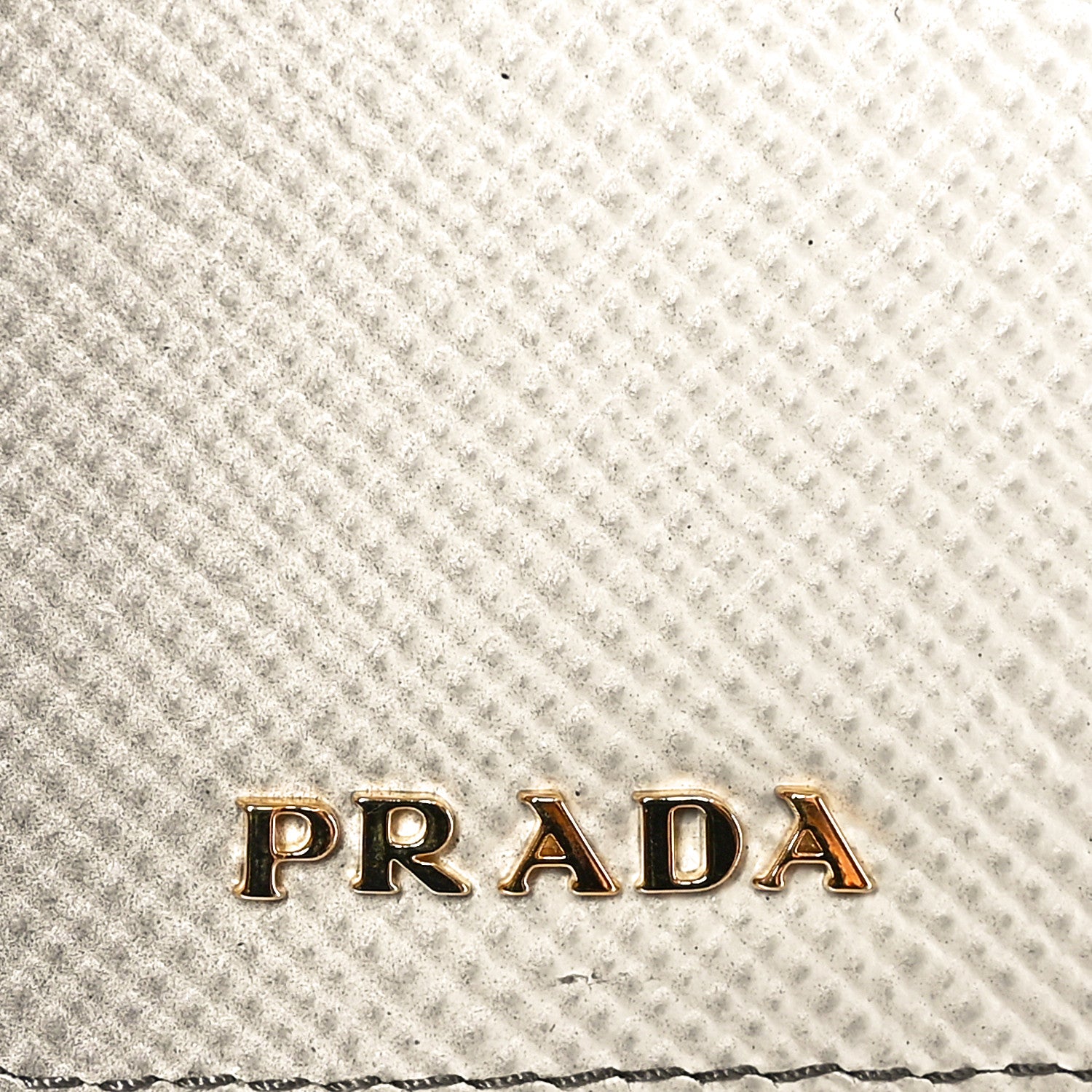 Prada Saffiano Cuir Small Panier Bucket Bag White Sfumato 6 of 9
