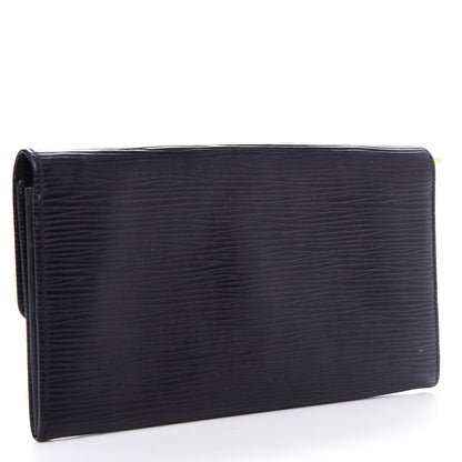Louis Vuitton Epi Sarah Wallet Black 3 of 8