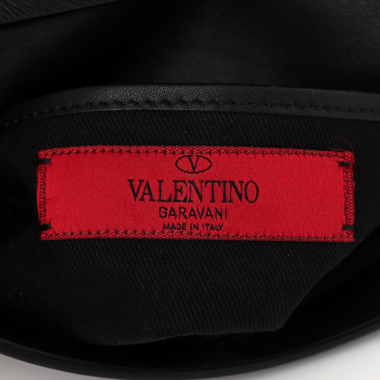 Vitello Rockstud Flap Wallet On Strap Black