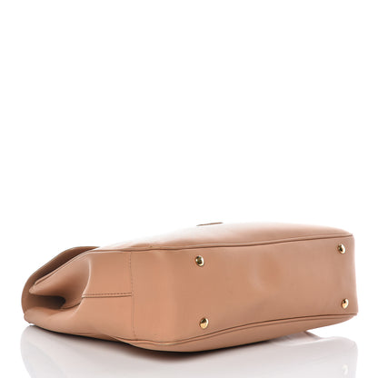 Burberry Trench Calfskin Large DK88 Top Handle Bag Pale Clementine 4 of 19