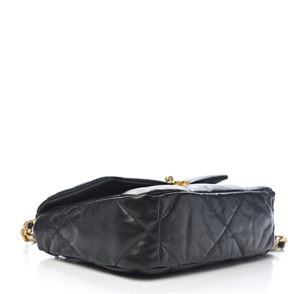 Chanel Goatskin Quilted Medium 19 Flap Black 4 of 10