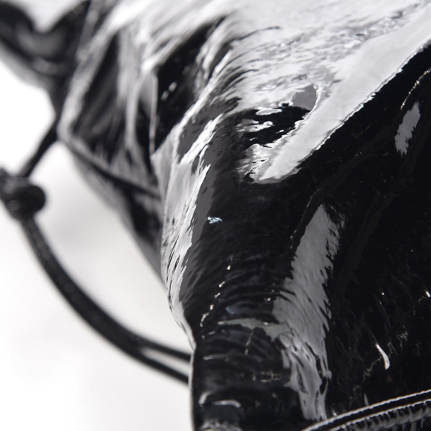 Patent Bonbons Shopper Tote Black