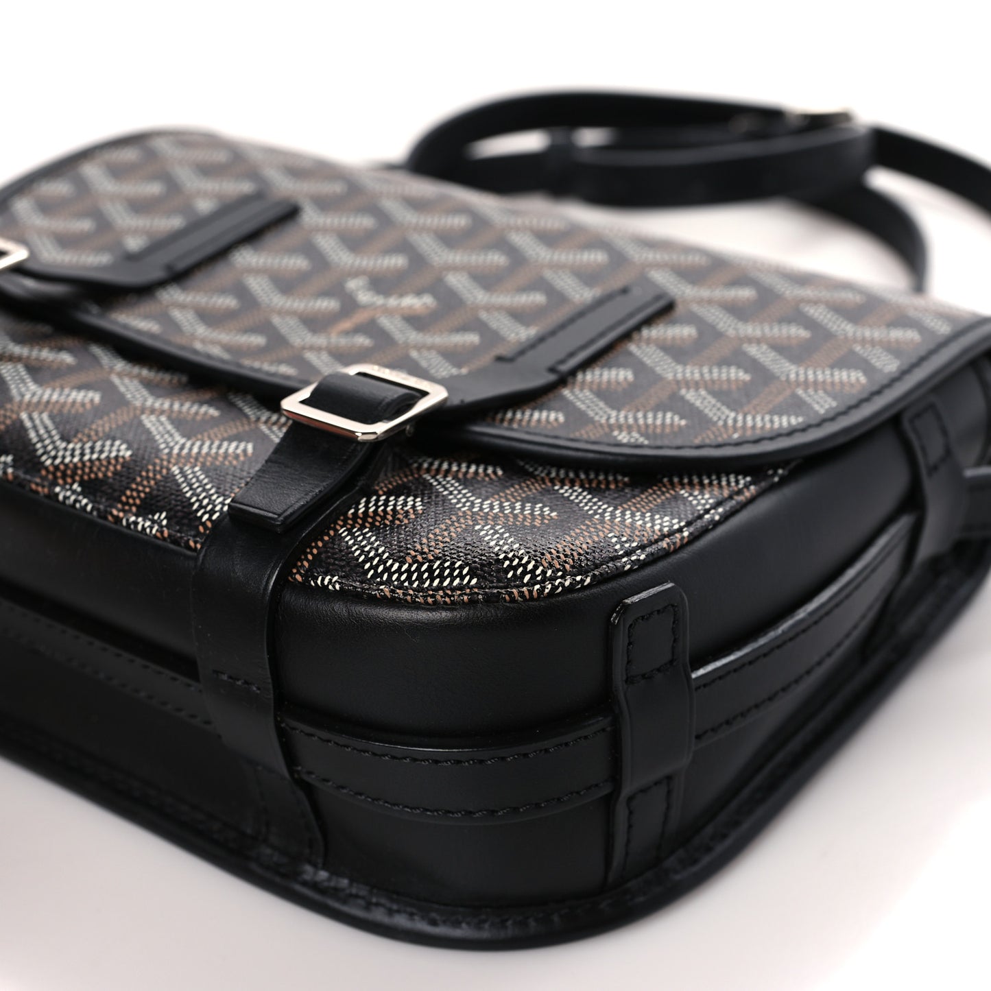 Goyardine Belvedere PM Messenger Bag Black