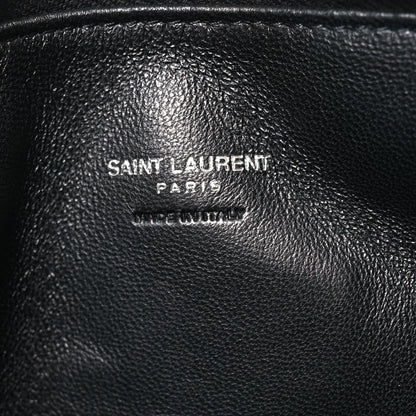 Saint Laurent Lambskin Small Puffy Pouch Black 6 of 8