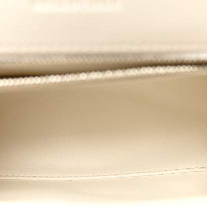 Balenciaga Faux Calfskin Fabric Glow In The Dark Small Sneakerhead Top Handle Bag White Orange 5 of 10