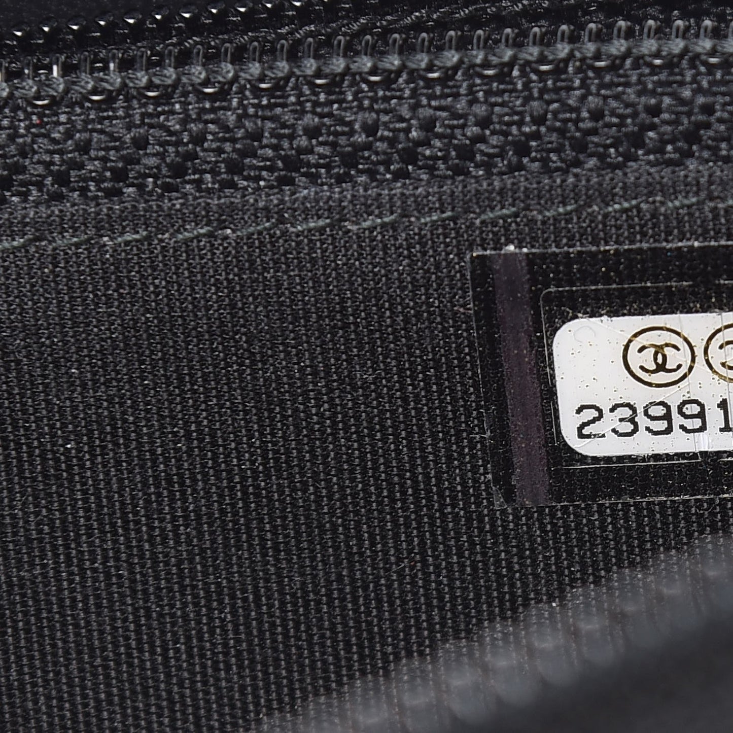 Lambskin Quilted Small Boy Zip Around Wallet Black