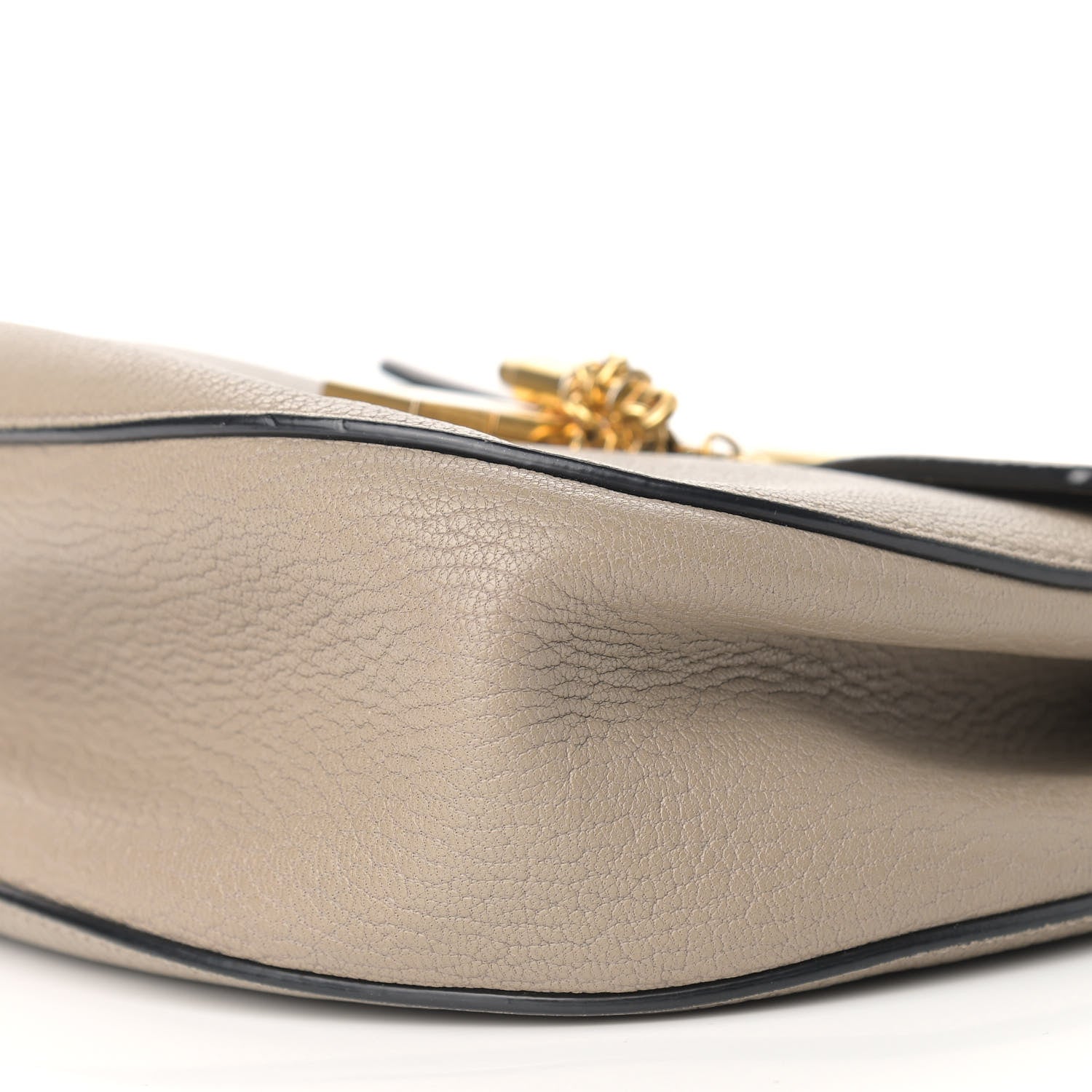 Chloe Grained Lambskin Drew Shoulder Bag Motty Grey 9 of 10