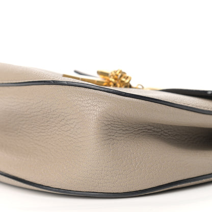 Chloe Grained Lambskin Drew Shoulder Bag Motty Grey 9 of 10