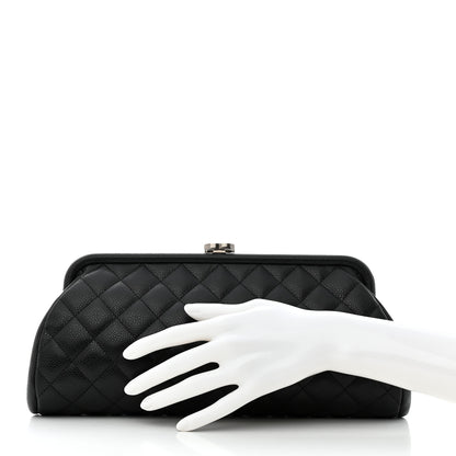 Chanel Caviar Quilted Timeless Clutch Black 2 of 7
