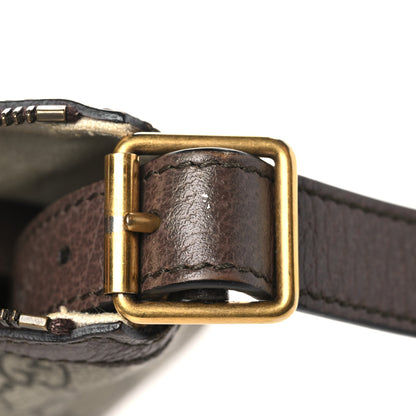 Gucci GG Supreme Monogram Web Small Ophidia Half Moon Hobo Brown 12 of 14