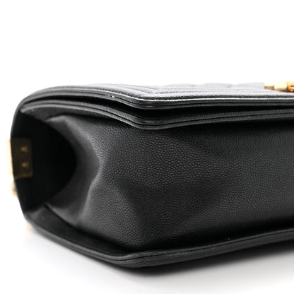 Chanel Caviar Quilted Medium Boy Flap Black 9 of 10
