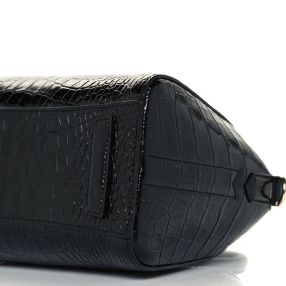 Givenchy Calfskin Crocodile Embossed Mini Antigona Black 6 of 11