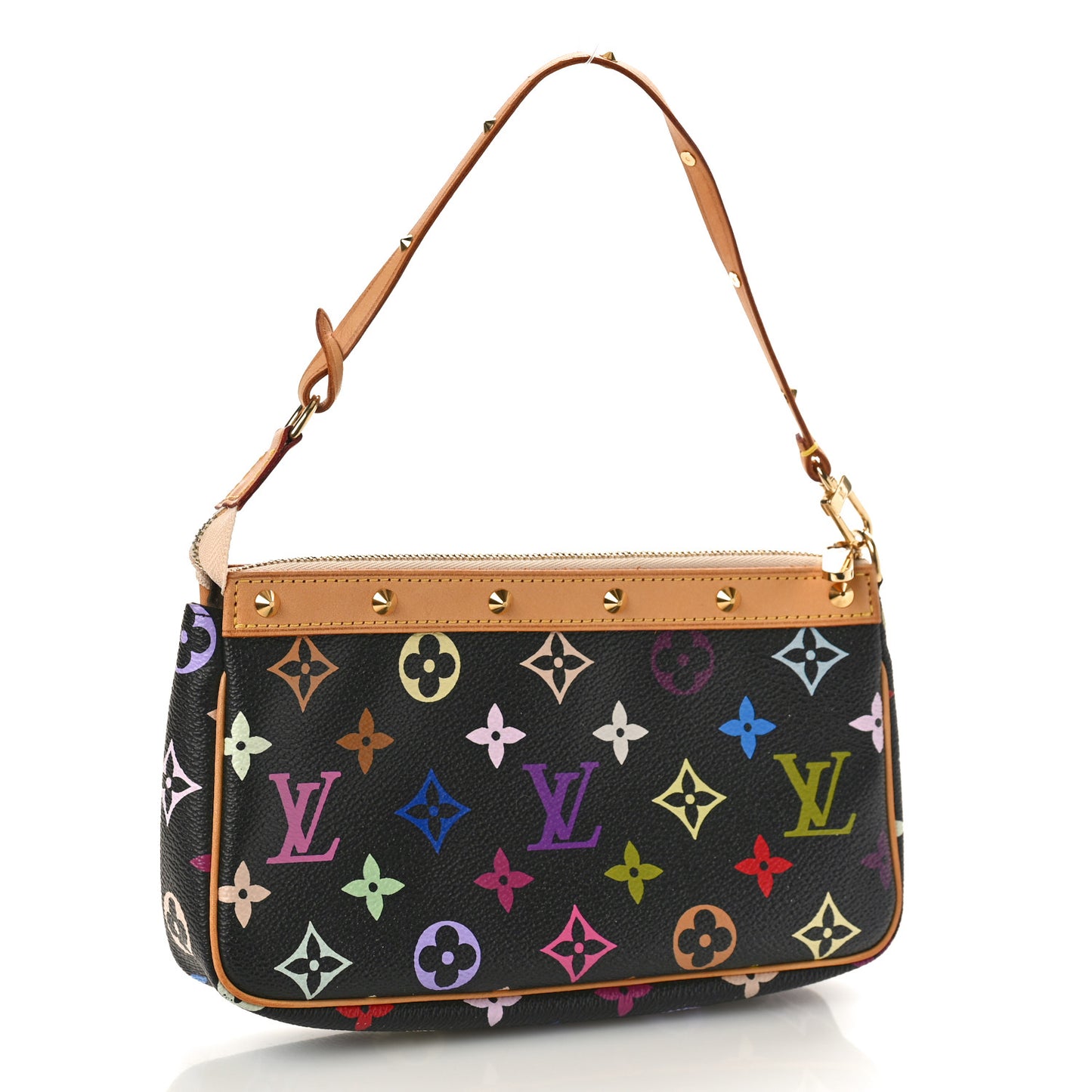 Monogram Multicolor Pochette Accessories Black