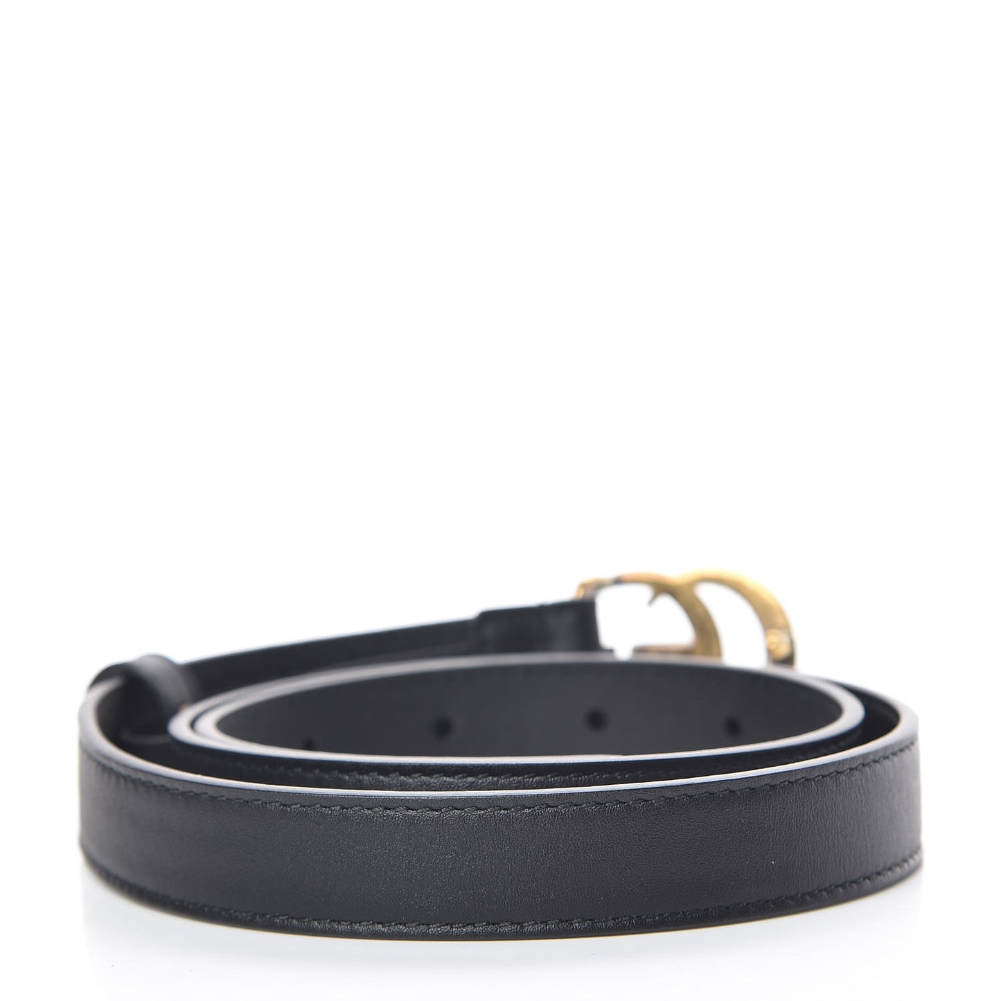 Calfskin Double G 20mm Belt 75 30 Black