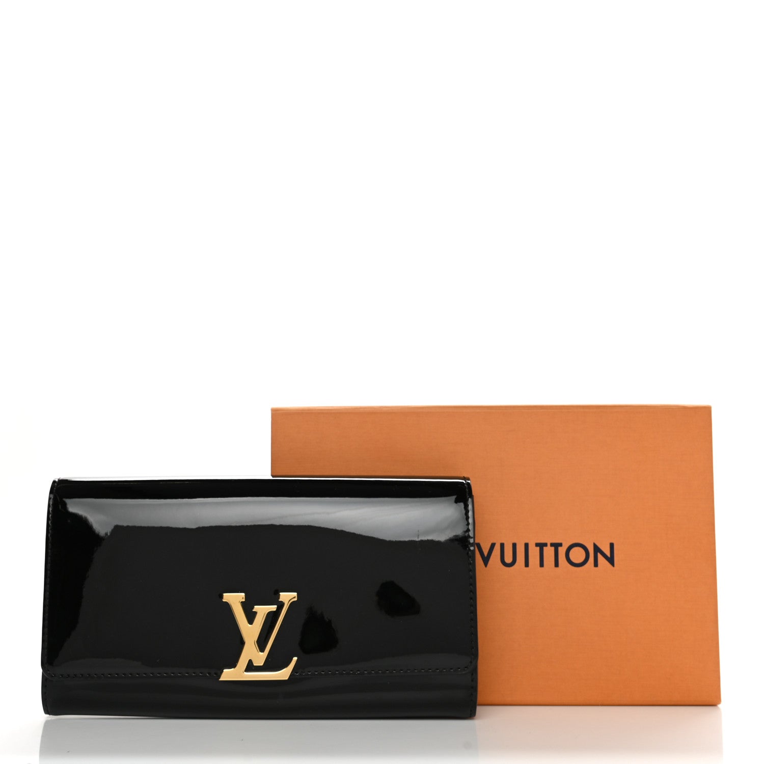Louis Vuitton Patent Louise EW Clutch Black 7 of 7