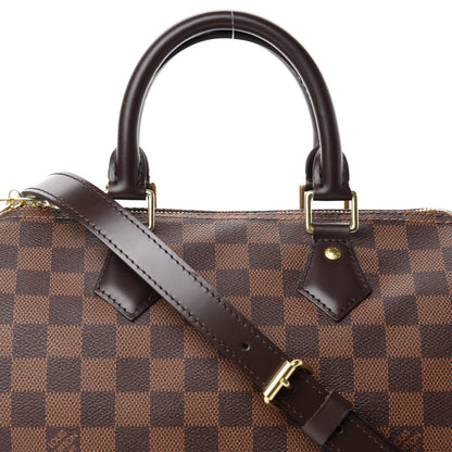 Louis Vuitton Damier Ebene Speedy Bandouliere 25 14 of 14