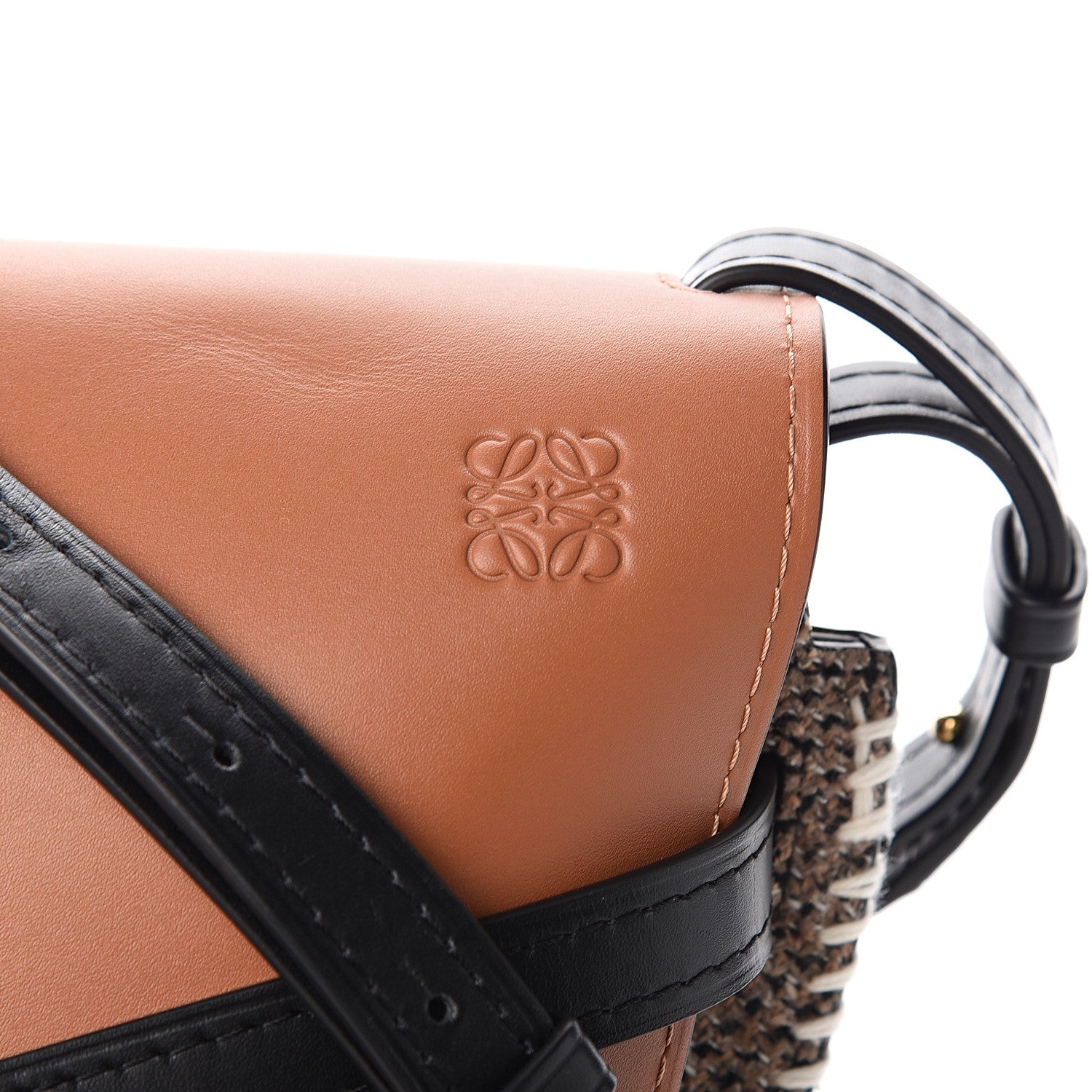 Loewe Calfskin Tweed Small Gate Crossbody Bag Tan 8 of 8