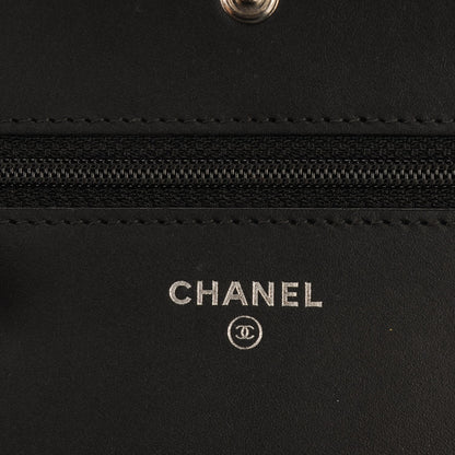 Chanel Caviar Quilted Boy Wallet On Chain WOC Black 6 of 8